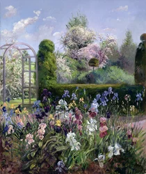 Iris dans les jardins formels, 1993
